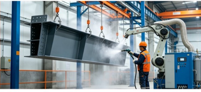 Automated industrial manufacturing area
